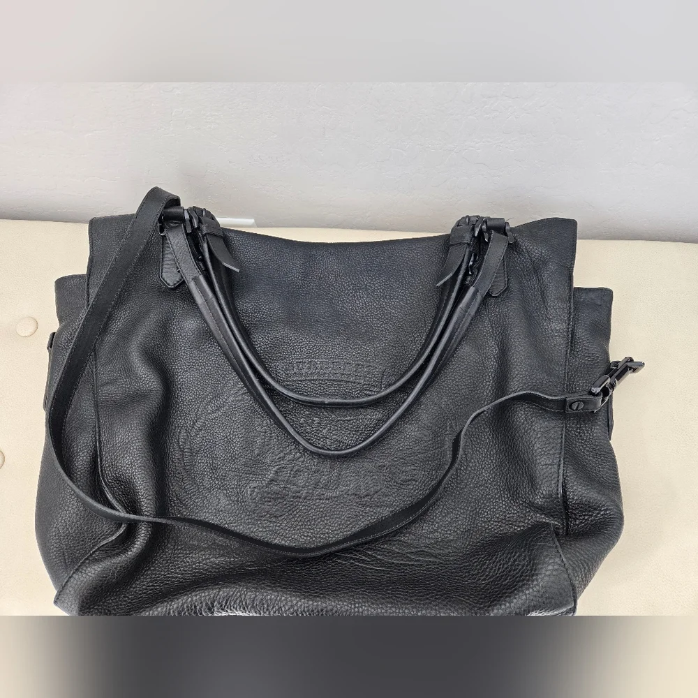 Burberry leather extra large weekender bag - Picture 4 of 16